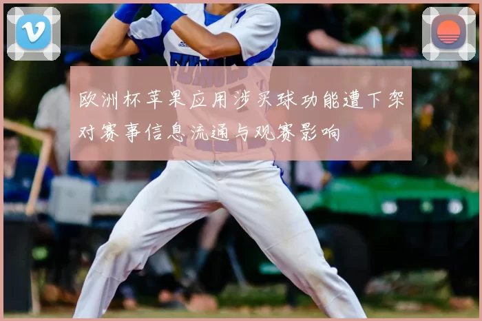 欧洲杯苹果应用涉买球功能遭下架对赛事信息流通与观赛影响